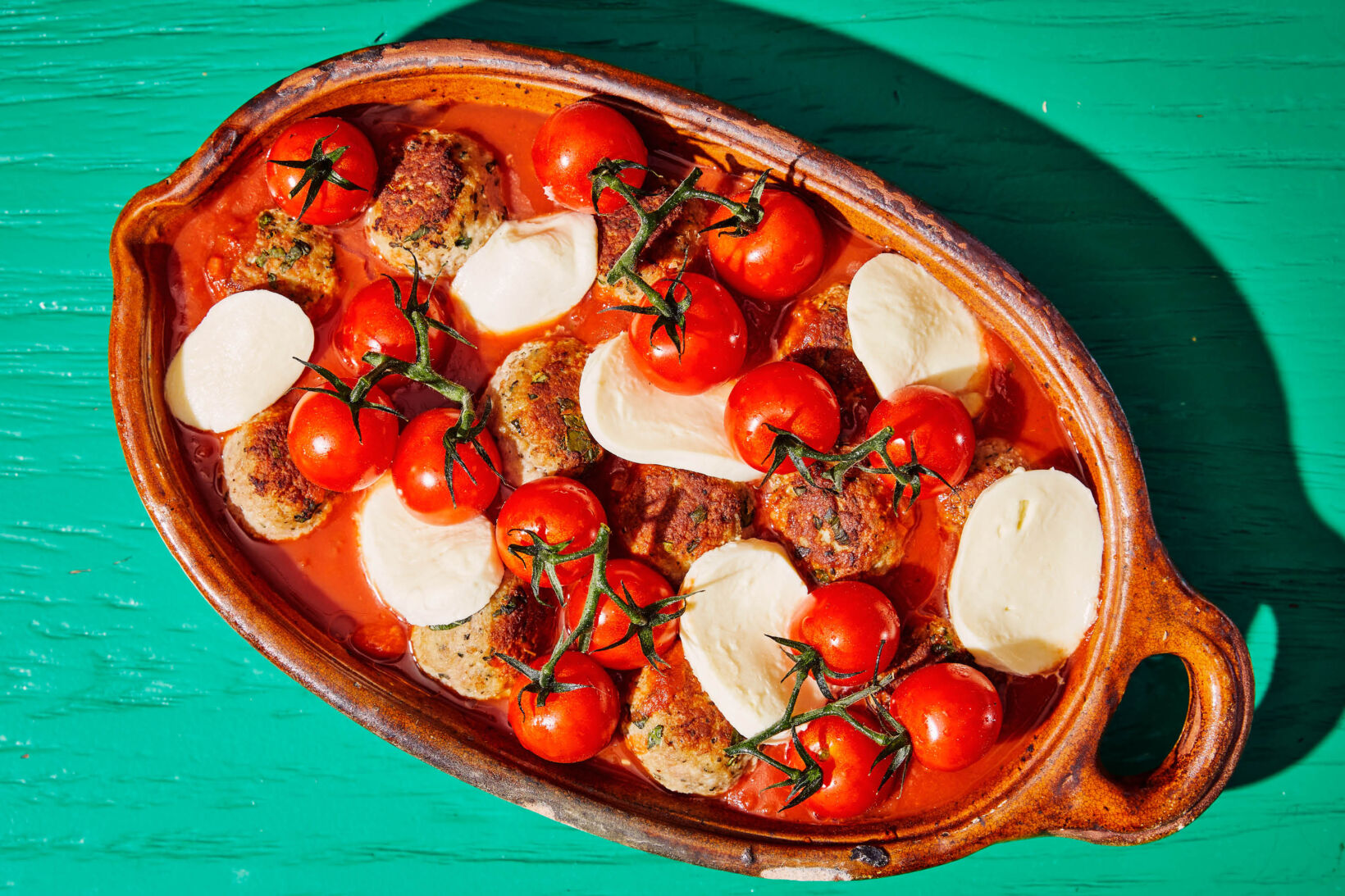 Ovenschotel Caprese Met Gehaktballetjes Sofie Dumont