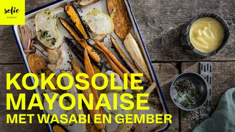 Weg huis Afleiden Buitenland Kokosolie mayonaise met wasabi en gember - Sofie Dumont