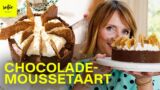 Chocomousse taart met speculoos en sesam caramel