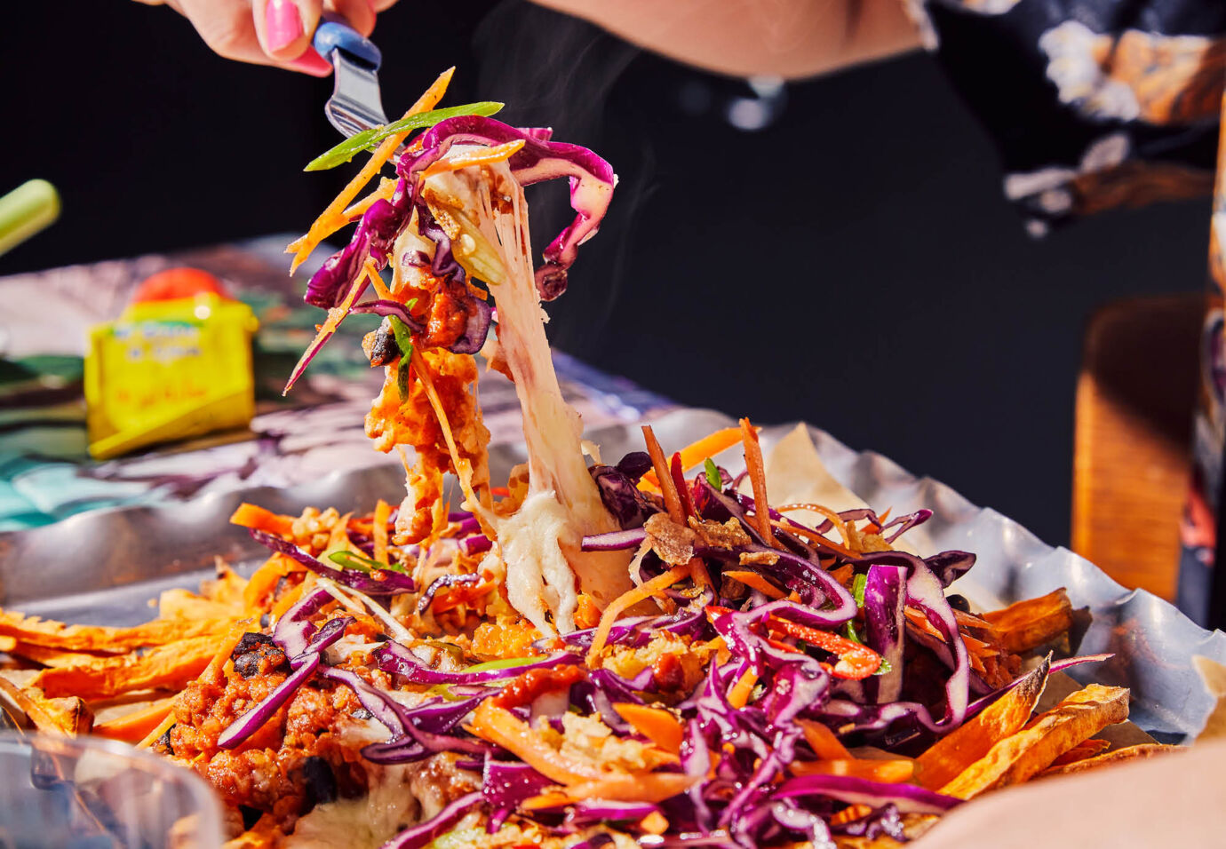 Kapsalon met chilibonen met vegetarisch gehakt Sofie Dumont Chef