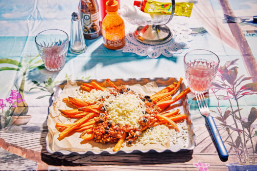 Kapsalon met chilibonen met vegetarisch gehakt Sofie Dumont Chef4