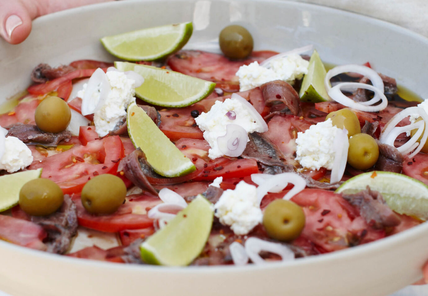 Tomatensalade met kappertjes en ricotta op z'n mediterraans Sofie Dumont Chef